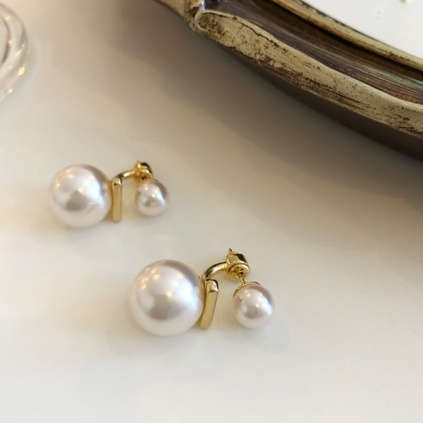 Temperament pearl earrings elegant French pearl earrings silver e