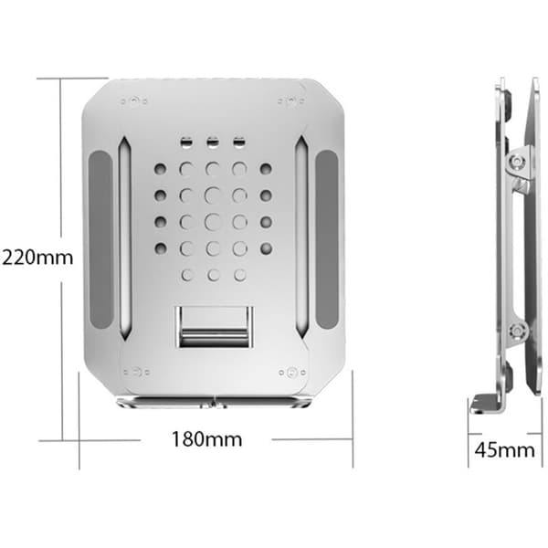 1 st bärbar dator stativ, justerbar längd, universell hopfällbar ergonomisk
