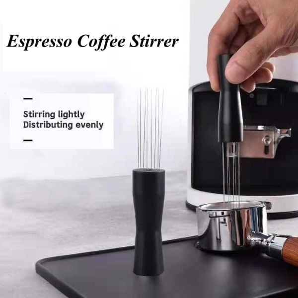 Espresso Agitator Nåledispenser WDT Kaffe Dispenser Værktøj (Sort)