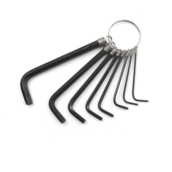 1.5mm 2mm 2.5mm 3mm 3.5mm 4mm 5mm L Hex Keys 7 in 1 on Key Rings