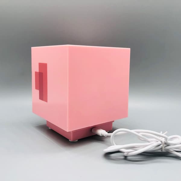 Ny Minecraft Creeper Model Natlampe Spil Atmosfære Lys