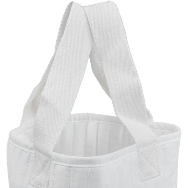 Babyflaska Tote Bag, Broderi Craft Bomullstyg Andas Babyflaska Kylare för Utomhus Camping Användning(Tulip)