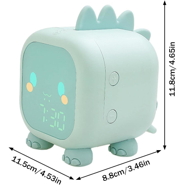 Barnklocka Dinosaurie Digital Väckarklocka med Snooze M