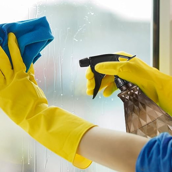 2 st 500 ml sprayflaskor tomma påfyllningsbara, tomma plastvattenflaskor, sprayflaska, sprayflaska för trädgårdsväxter, rengöring