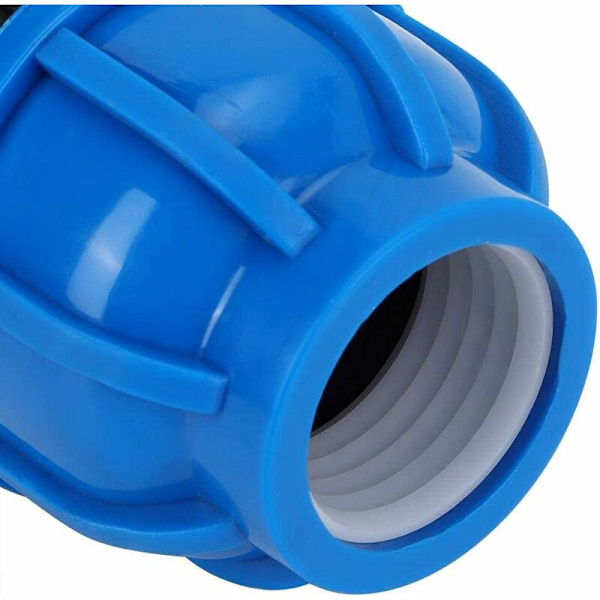 4 st PE-plast raka kopplingar 32 mm till 32 mm vattenrör adapter
