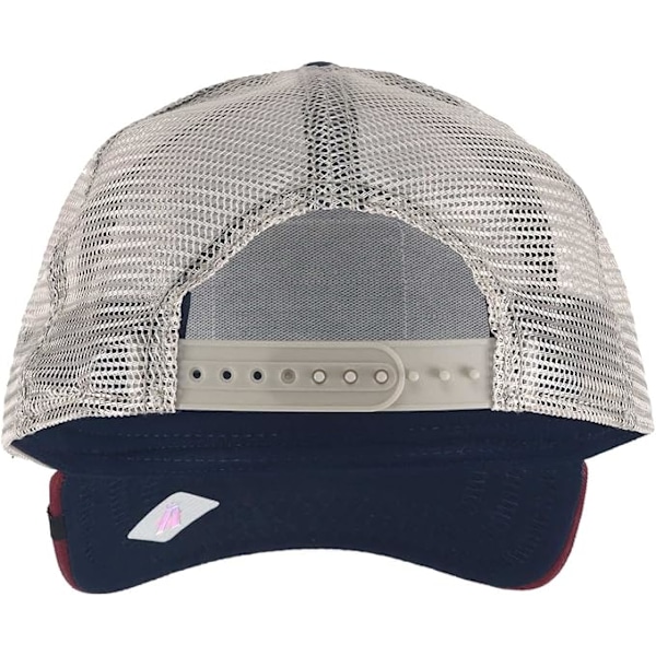 Trucker Hat Menn - Mesh Baseball SnapBack Cap - Navy-Red Rooster