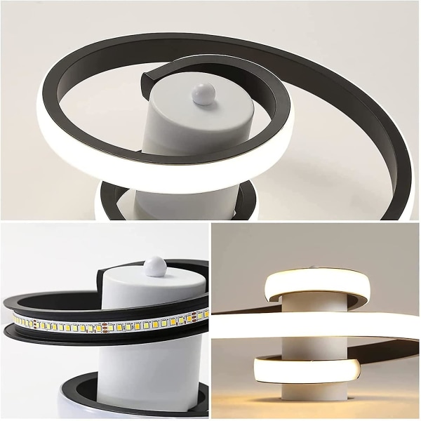 Moderna LED-taklampor, 18w Creative Spiral-taklampa, War