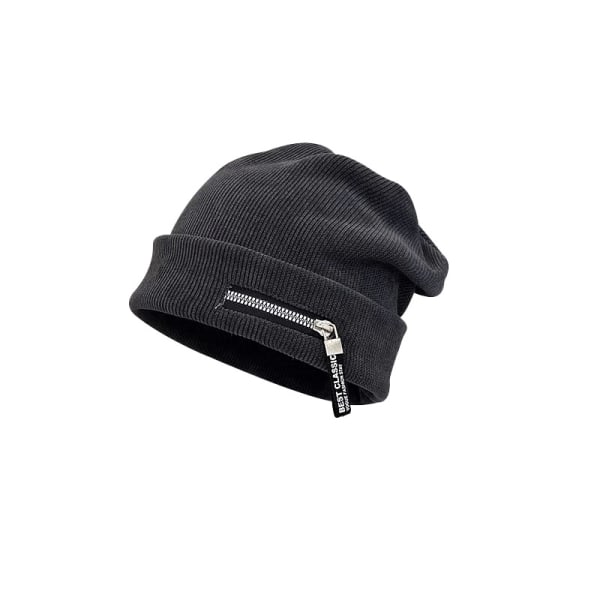 Mjuk plyschhatt Vintage cap Keep Warm svart M（56-58cm）