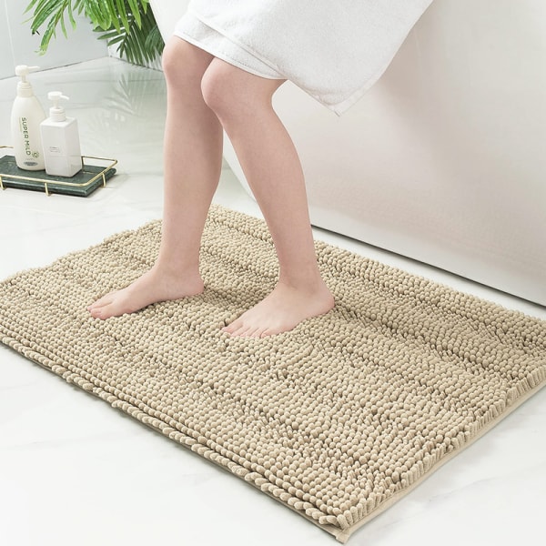 Non-Slip Bath Mat,Bathroom Rug,Soft Absorbent-41x61cm