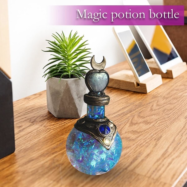 Moon Magic Potion Bottle Ornament (blå)