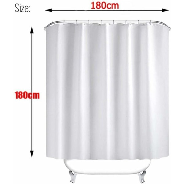 Home Anti Mildew Shower Curtain 180x180cm in Polyester Fabric. Origina