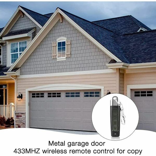 4 st 433 MHz Universal Gate Fjärrkontroll, Garageport Fjärrkontroll