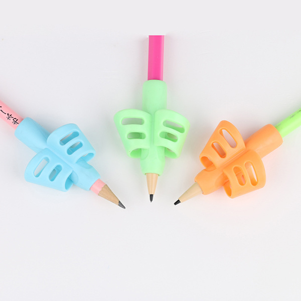 Barnens fingerguide, 8-pack flerfärgade grepp ergonomiska pennor