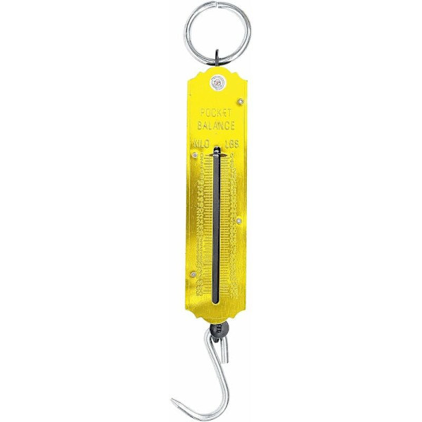 2 st fickfjäderskala upp till 50 kg (guld)