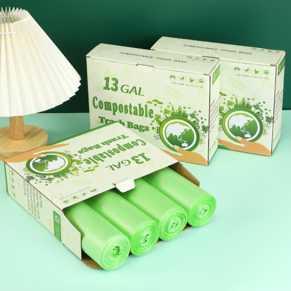 60-pack sopsäckar rivbeständiga matavfallspåsar 60*80CM