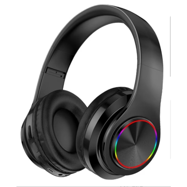 Bluetooth-hörlurar Over EarHopfällbart lätt headset med djup bas, HiFi-stereoljud för resor, arbete, bärbar dator, PC, mobiltelefon