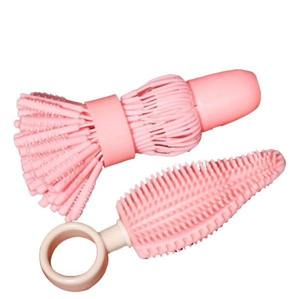 Silikon Babyflaska Borste Rengöring Set 360 Roterande Nippel Borste