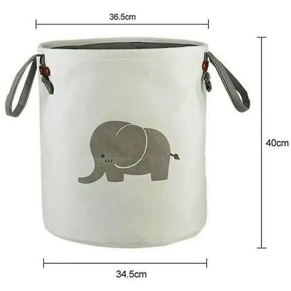 Tvättkorg Tvättkorg Tvättkorg Korg, grå elefant