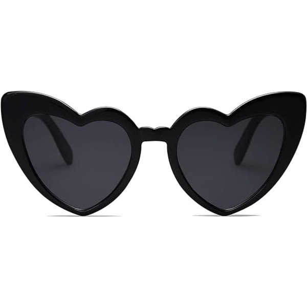 Clout hjerteformede solbriller Vintage Cat Eye-briller Mod Style R