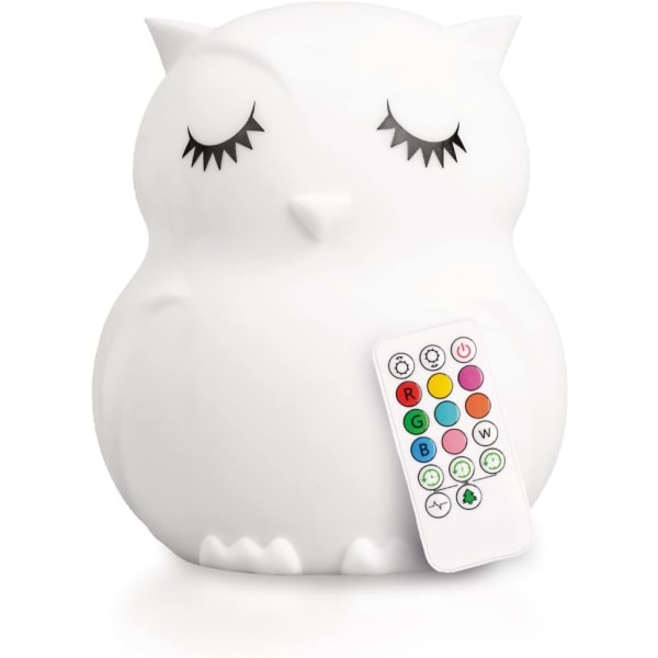 Owl, Night Light for Kids, Silicone Night Light for Baby and Todd