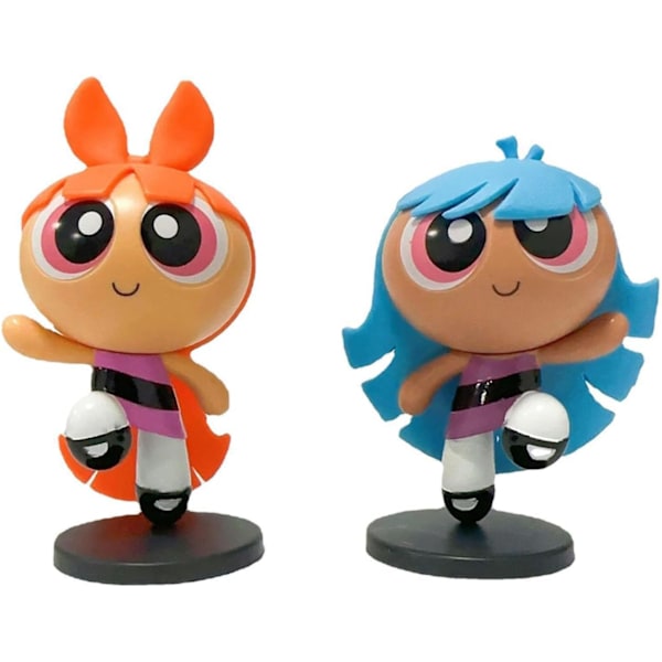 Powerpuff Girls samlarobjekt vinylfigur flickleksak pojkleksak (4 st)