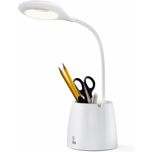 LED-bordlampe med nattlys, USB oppladbar dimmebar Kids Ta
