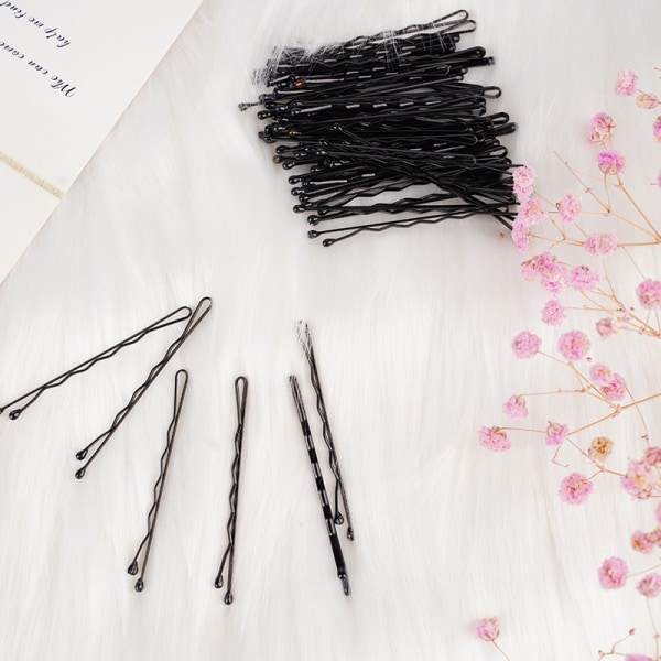 Women's or Girls' Hairpins - 50 Pieces Black, 5.5cm