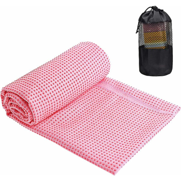 Yogamatta Handduk för, Fällbar halkfri absorberande mikrofiberhandduk