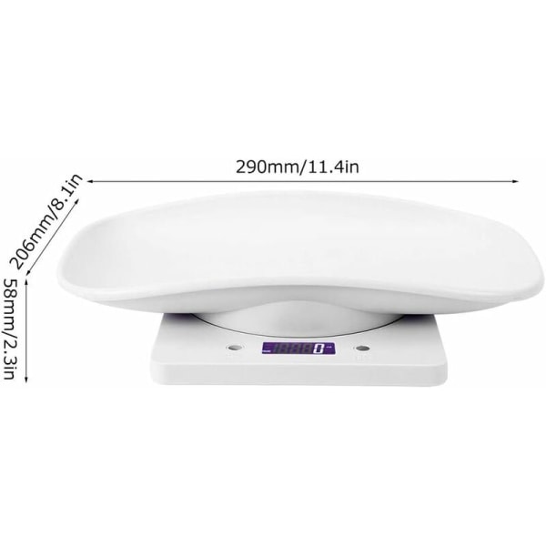 Digitalvåg 10kg/1g, Digital elektronisk våg, Portable Multi-F
