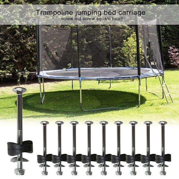 12 st Trampolin inhägnad stolpe gap spacers, galvaniserat stål Trampolin