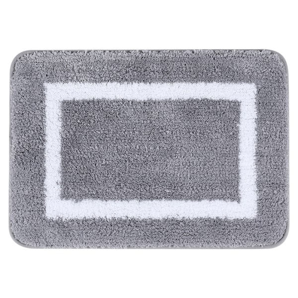 Halkskyddad badrumsmatta, mjuk mikrofiber badrumsmatta, absorberande lång lugg