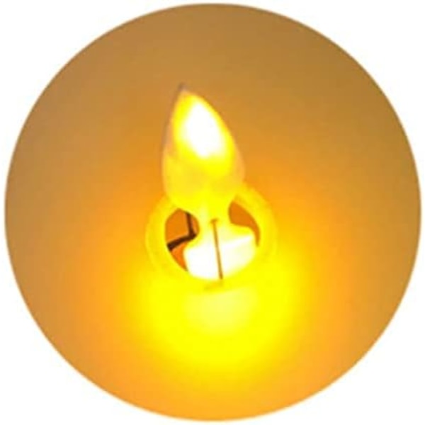 4,9 tum LED Flameless Candle Wave Shape Uppladdningsbar miljövänlig F