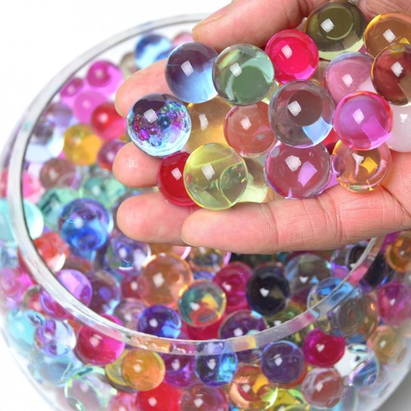 Boblevannabsorberende perle Stor lekeflaske 5W Fargerike Ocean Beads Baby-tammeflaske 2,5-3 mm Barneleker Hjemmedekorasjon