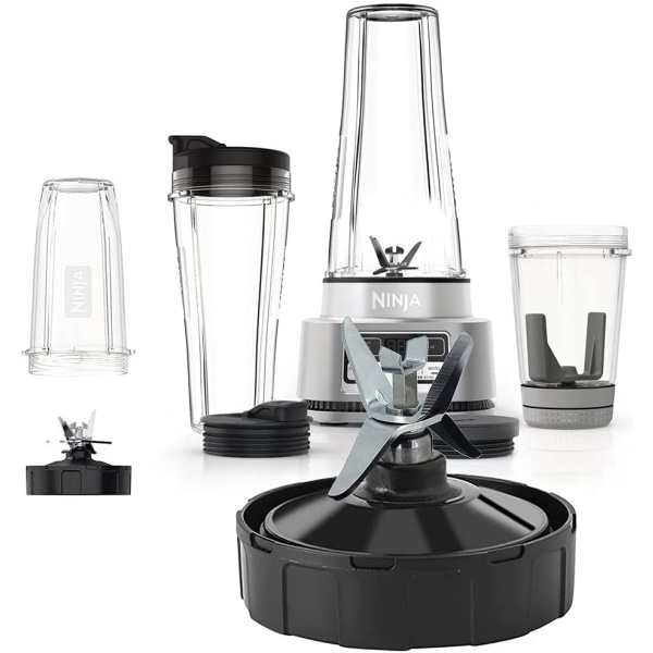 Blender-reservedele, 6-finnet Ninja Smoothie Blender-blad, passer til Ninja Blender-kop, ekstraktorbundblad Auto