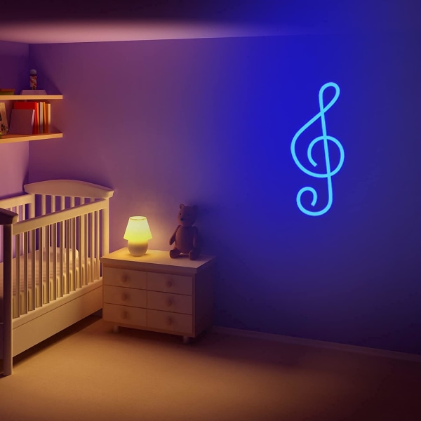 Music Decoration Neon Logo - Led Neon Wall Decor, USB or Battery