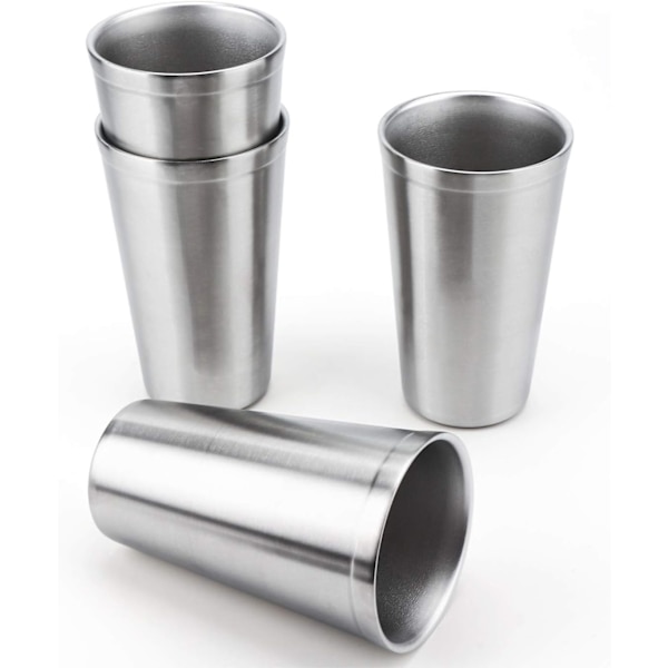 Rostfria koppar 450 ml 4-pack stapelbara dubbelskiktsvakuum I