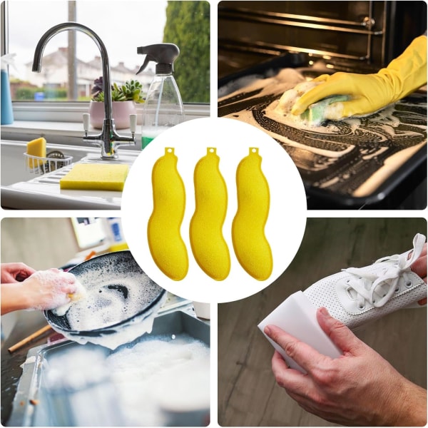 Flaskborste, flaskrengöringsbönor, 3 x ärtformade flaskborstar