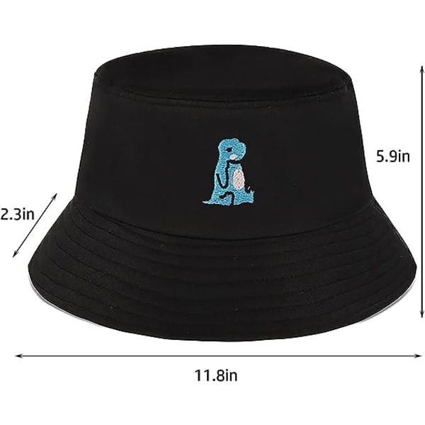 Mote Embroidered Bucket Hat Fiskerhatt Menn Kvinner