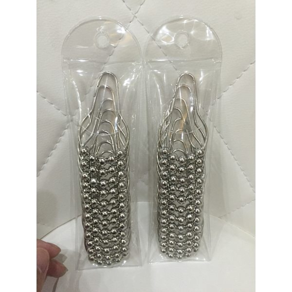 Set med 12 gardinringar 12 enkla krokar, 70 x 37 mm