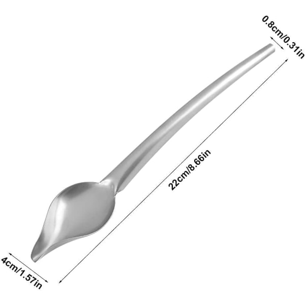 Drizzling Spoon, Stainless Steel Saucier Drizzle Spoon with Taper