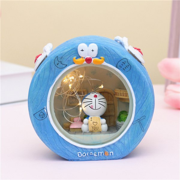 1-pakkaus söpö sarjakuva Doraemon muistoesine pari pöytälamppu lapsille