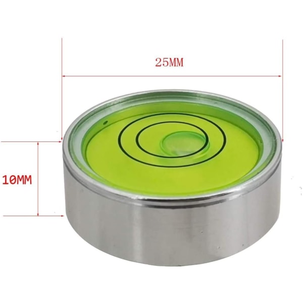 Universell horisontell metallvattenpass 25 x 10 mm