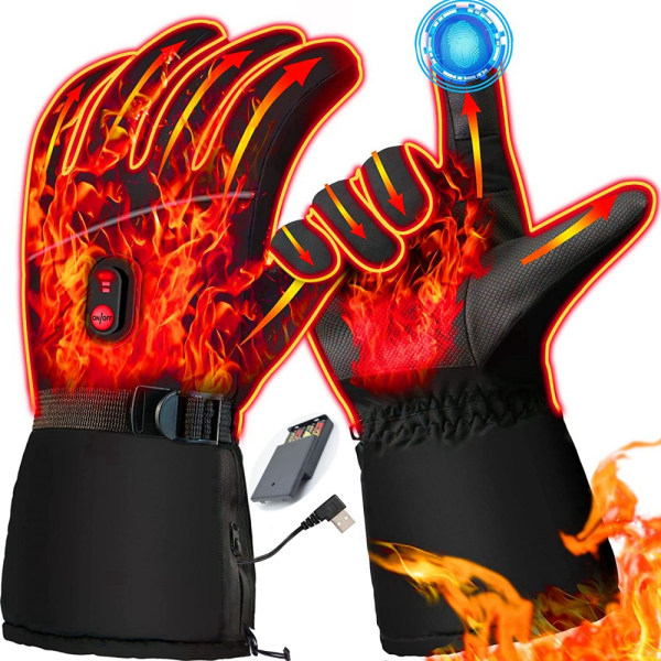 Opvarmede handsker, elektriske opvarmede handsker til mænd, batteridrevne, A