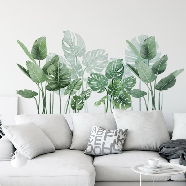 Tropical Plant Palm Leaf Stickers, Tropical Plant Wall Stickers S