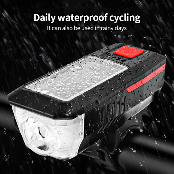 Solcellscykellampor Billampor Laddning Natt Mountainbike Fla