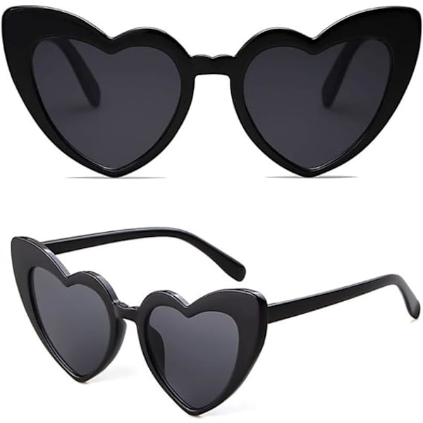 Clout Hjärtformade Solglasögon Vintage Cat Eye Glasögon Mod Style R
