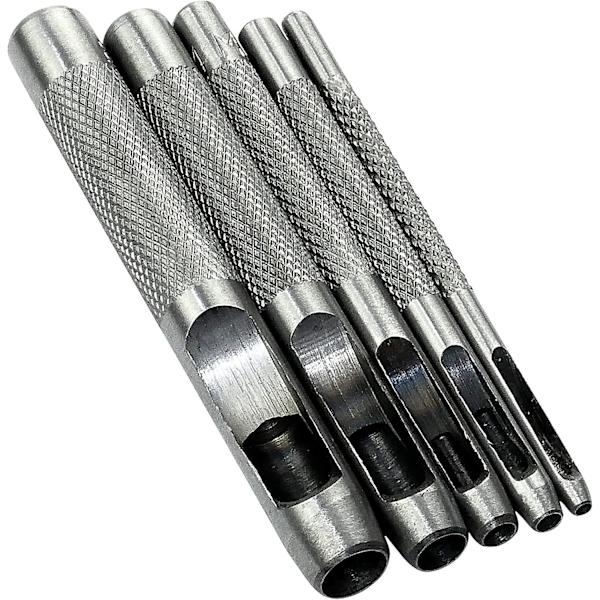 5-pack 2/3/4/6/8mm hålslag/stansverktyg/stansverktyg - ihålig stans