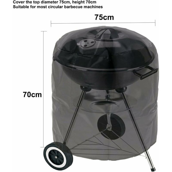 Grillöverdrag (73 x 70 cm), Vattentätt Grillöverdrag 7105 Premium Grillskydd för Weber Spirit 210 Gasolgrill