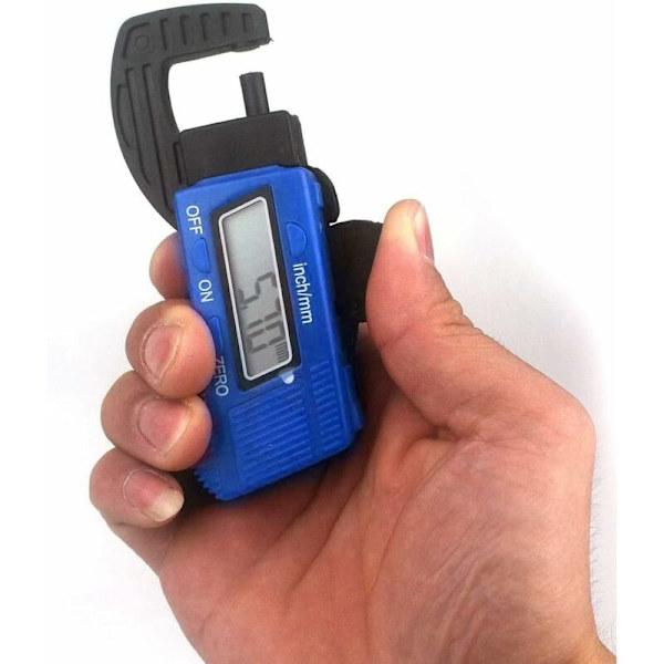 Digital tjockleksmätare Mikrometer Blå Elektronisk Mätning Bärbar Verktyg, 110mm
