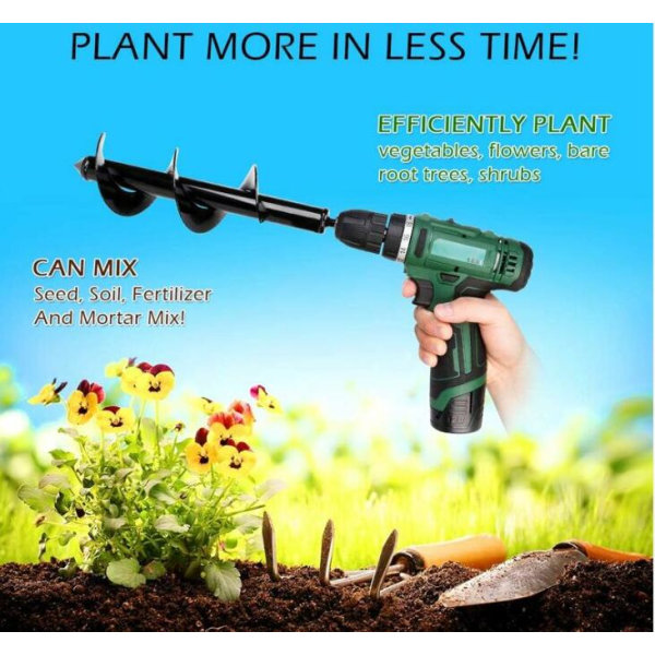 80 mm trädgårdsborrborr, praktiskt planteringsverktyg, Professiona